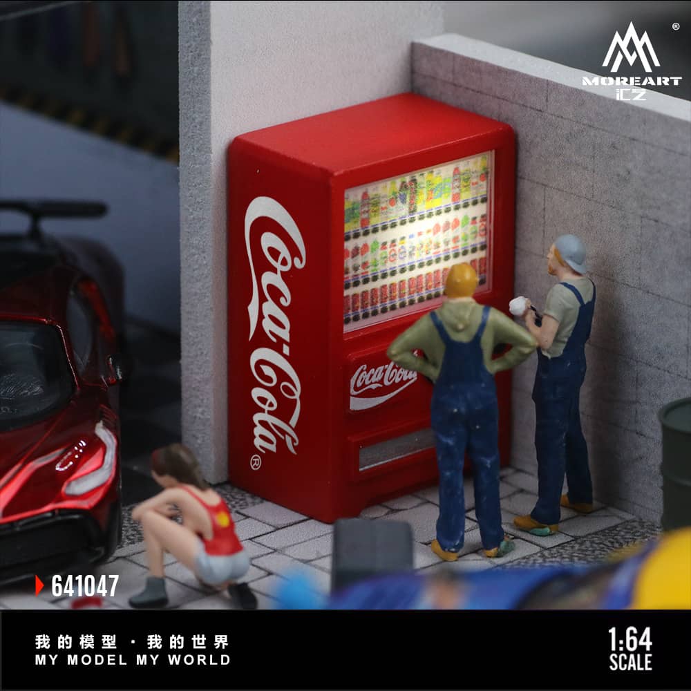 ELŐRENDELÉS - #MO641047 - Assembly Diorama Coca Beverage Vending Machine Set Package