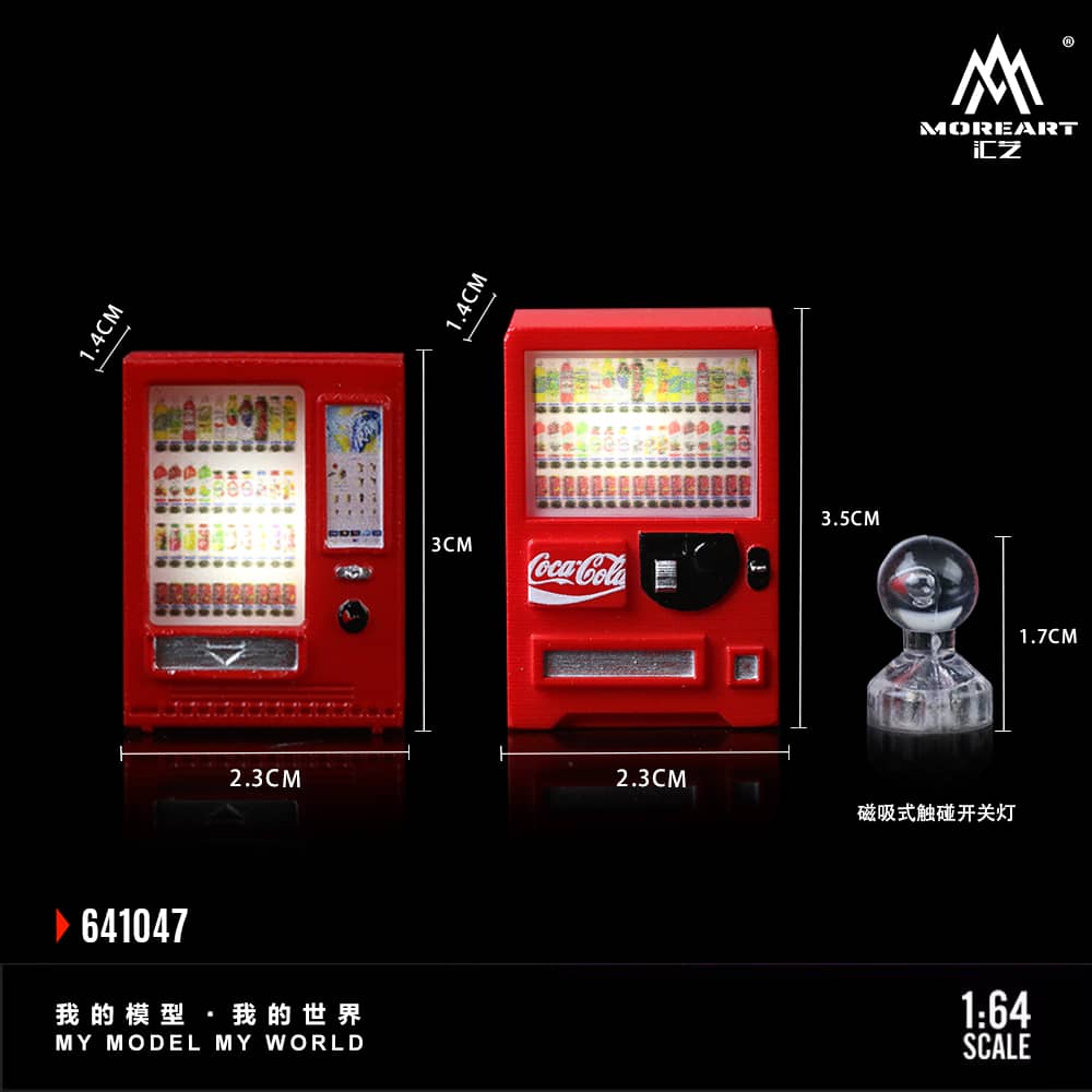 ELŐRENDELÉS - #MO641047 - Assembly Diorama Coca Beverage Vending Machine Set Package