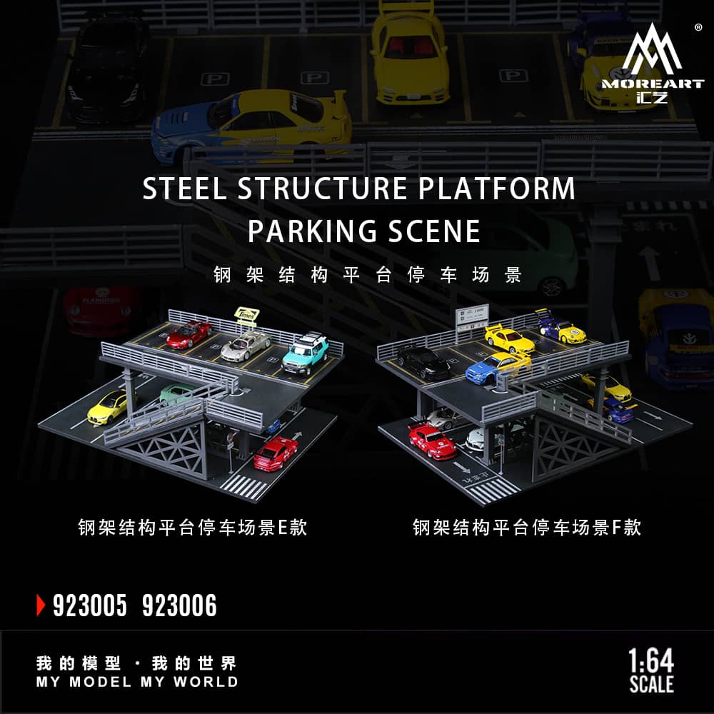 ELŐRENDELÉS - #MO923005-06 - Assembly Diorama Steel Frame Platform Theme #E+F - LEFT and RIGHT