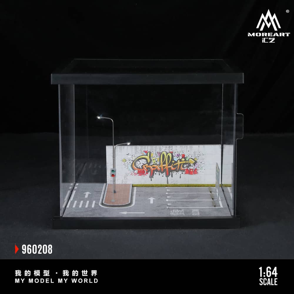 #MO960208 - Assembly Diorama Street Scene Theme 08(Graffiti Wall) with LED Light