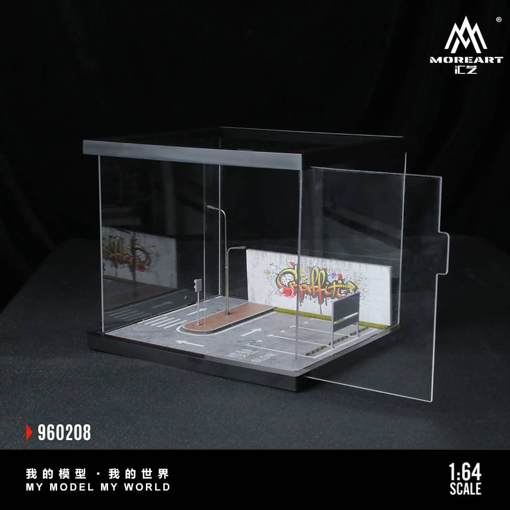 #MO960208 - Assembly Diorama Street Scene Theme 08(Graffiti Wall) with LED Light