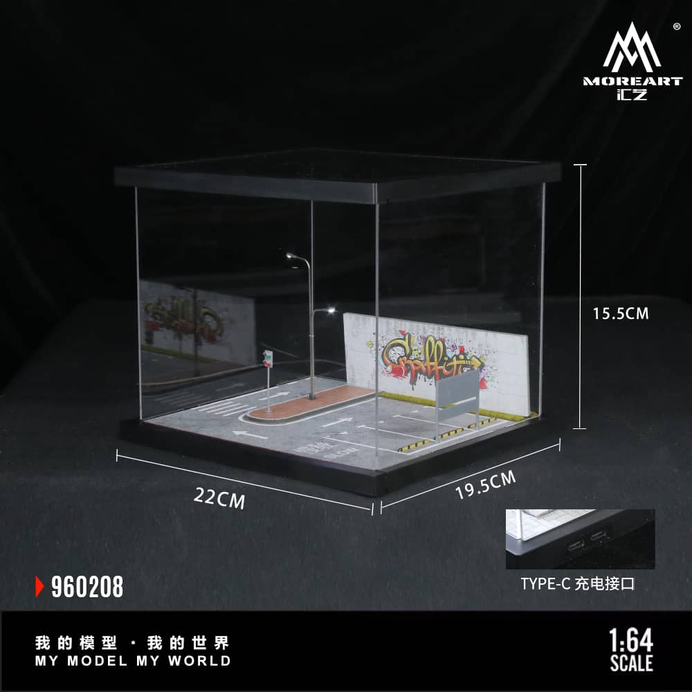 #MO960208 - Assembly Diorama Street Scene Theme 08(Graffiti Wall) with LED Light