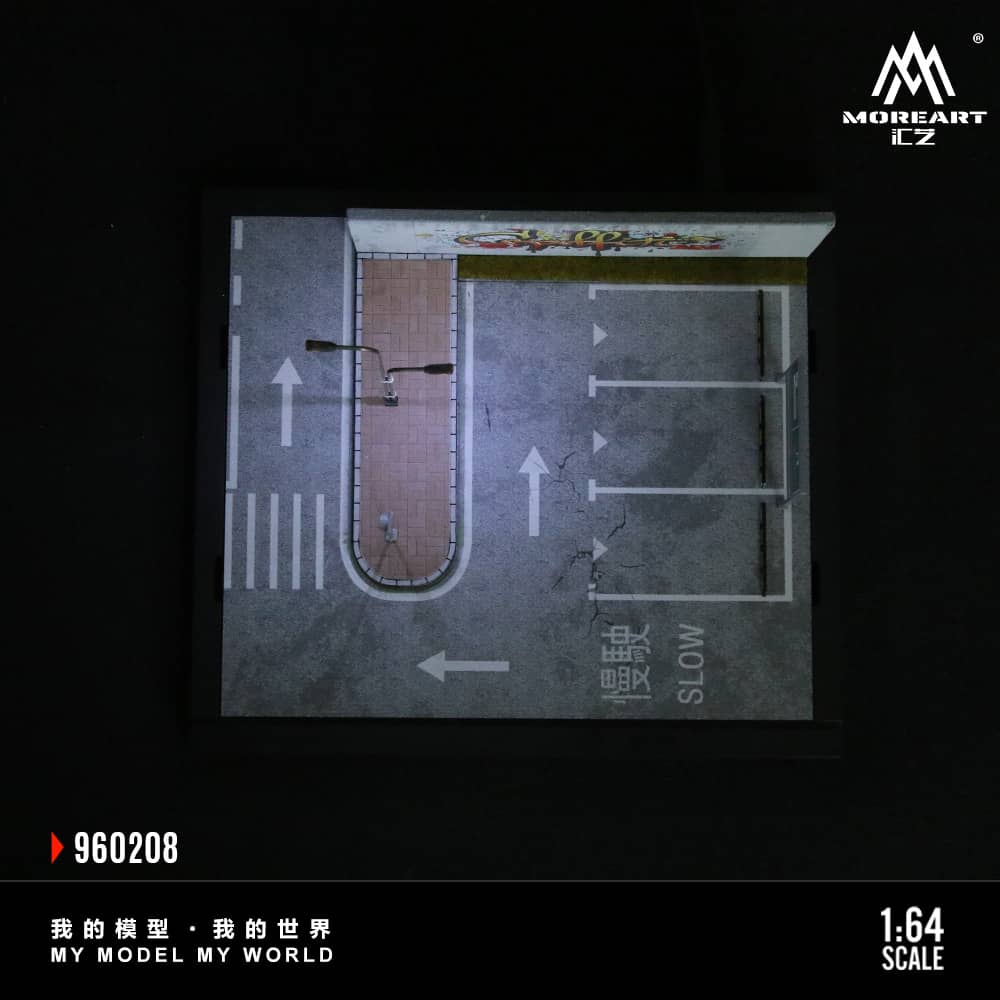 #MO960208 - Assembly Diorama Street Scene Theme 08(Graffiti Wall) with LED Light