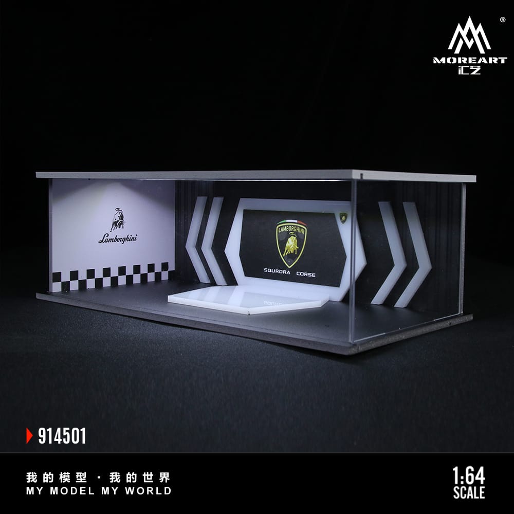#MO914501 - Assembly Diorama Auto Show Room Diorama with LED Light - Lamborghini