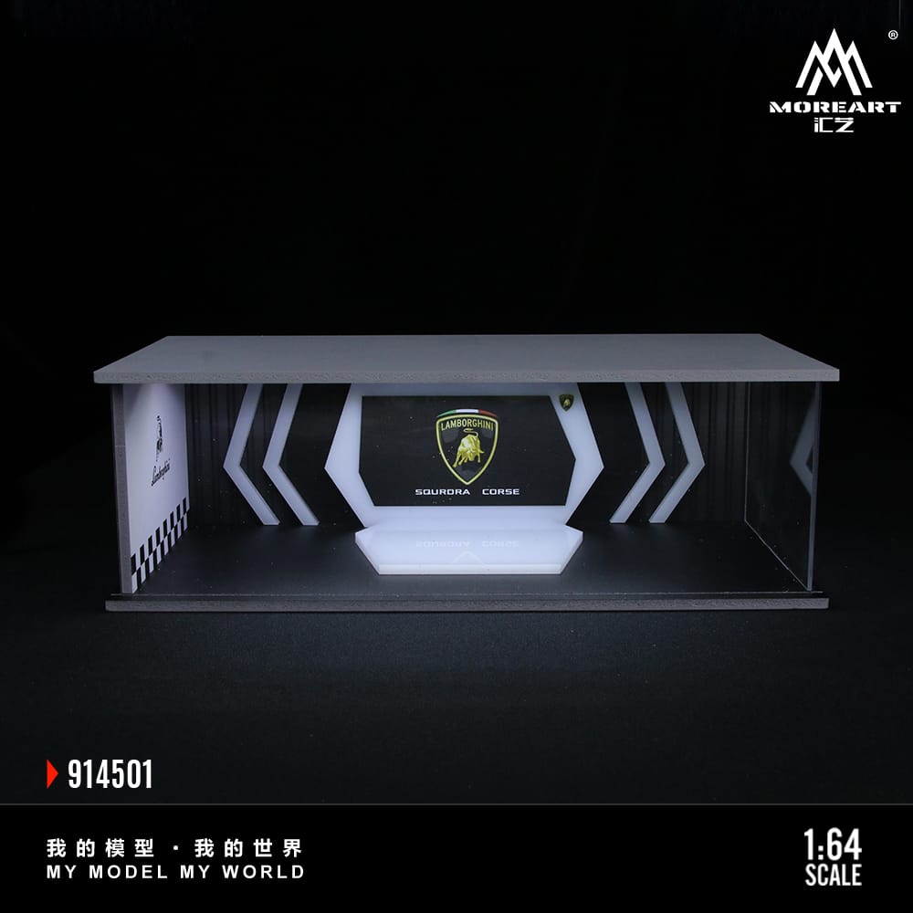 #MO914501 - Assembly Diorama Auto Show Room Diorama with LED Light - Lamborghini