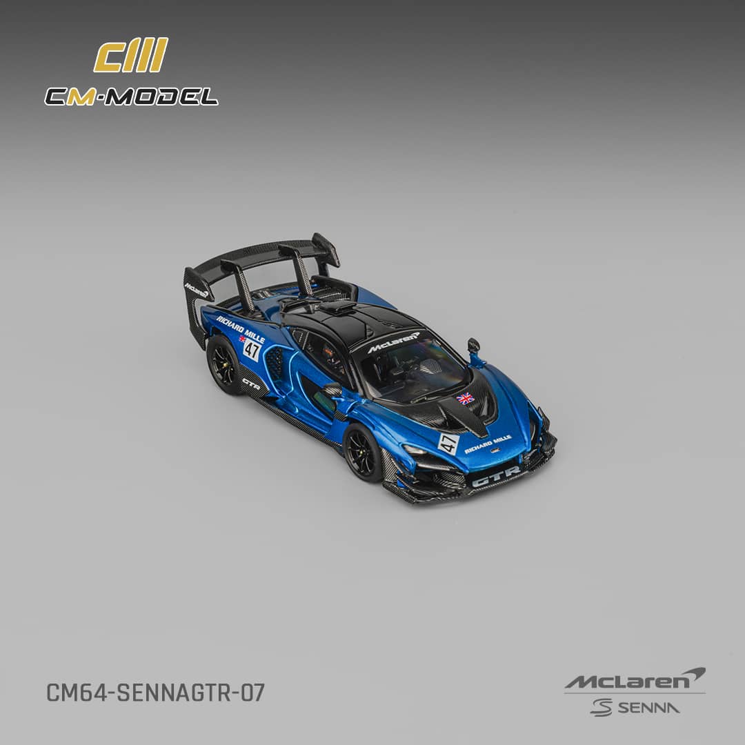 #CM64-SENNAGTR-07 - Senna GTR Metallic Blue 47# Livery