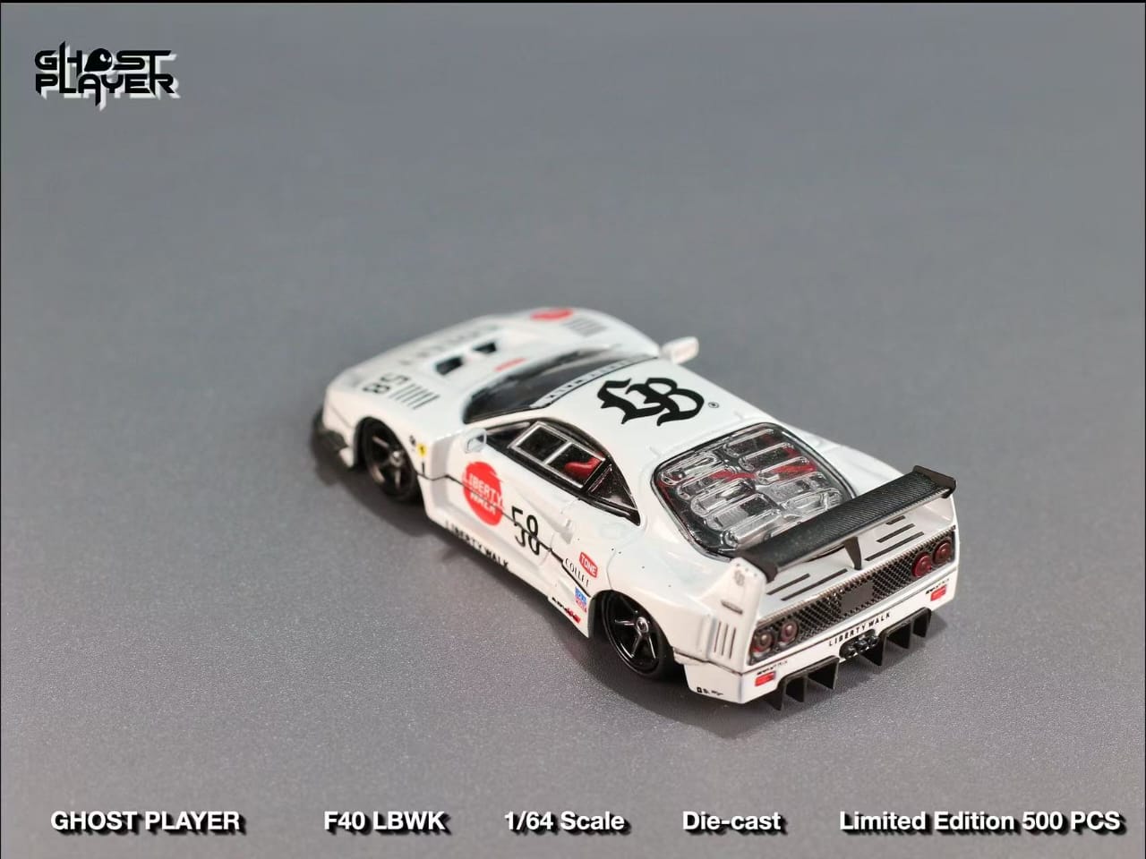 ELŐRENDELÉS - Street Warrior - Liberty Walk F40 White Collet 58 # Livery