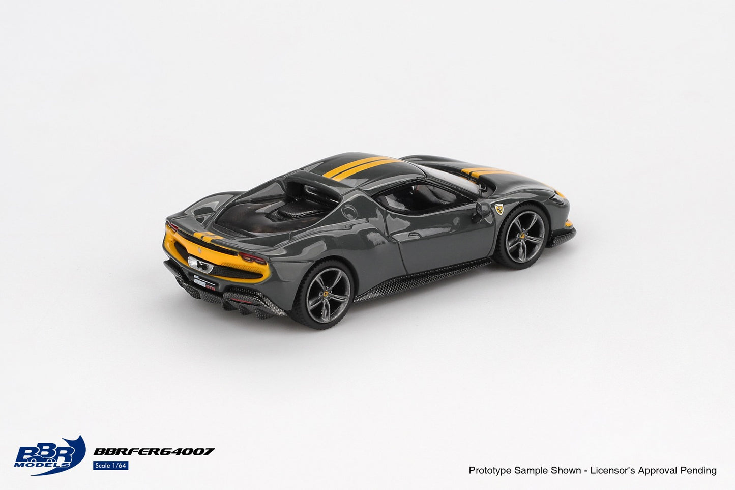 ELŐRENDELÉS - #BBRFER64007 - Ferrari 296 GTB Asetto Fiorano, Grigio Scuro