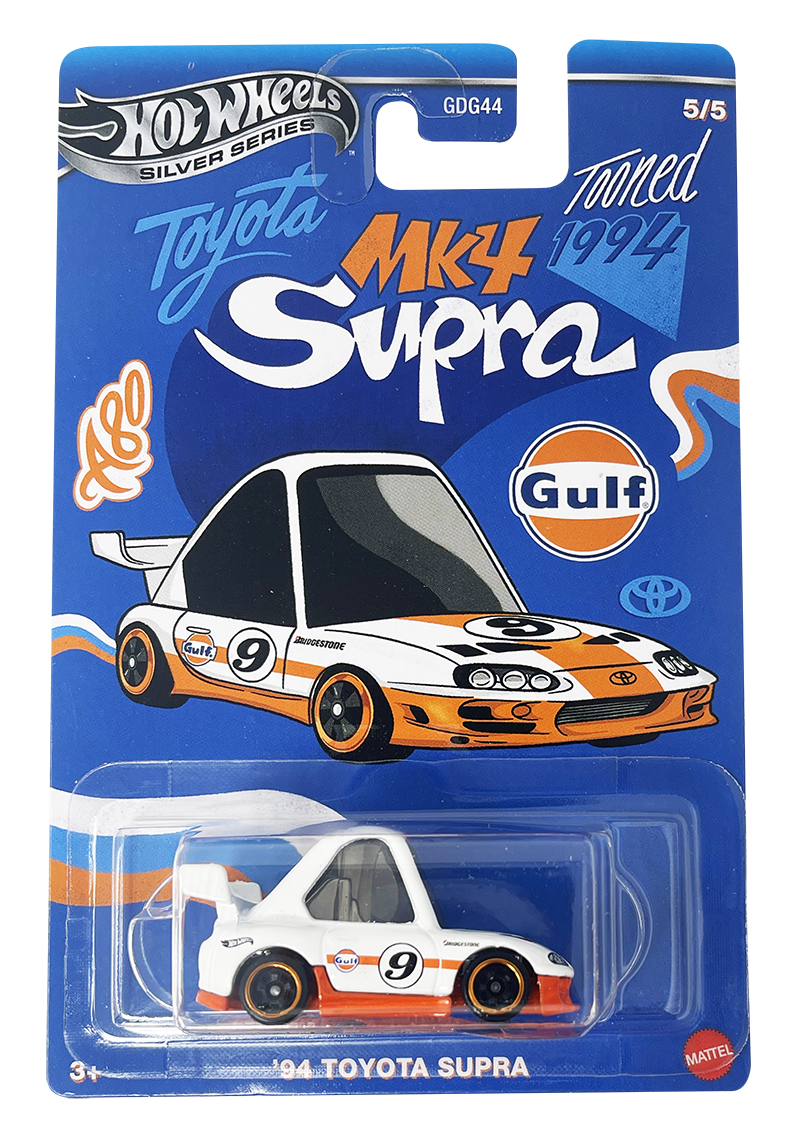 Hot Wheels - Silver - Noppo Gulf Racing - szett