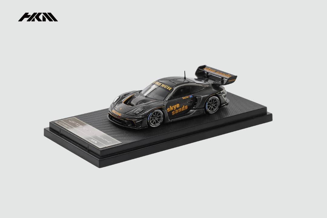ELŐRENDELÉS - HKM - 911 (992) GT3 R Rennsport with Brumos Wing, Full Carbon Black with Skyesands Livery