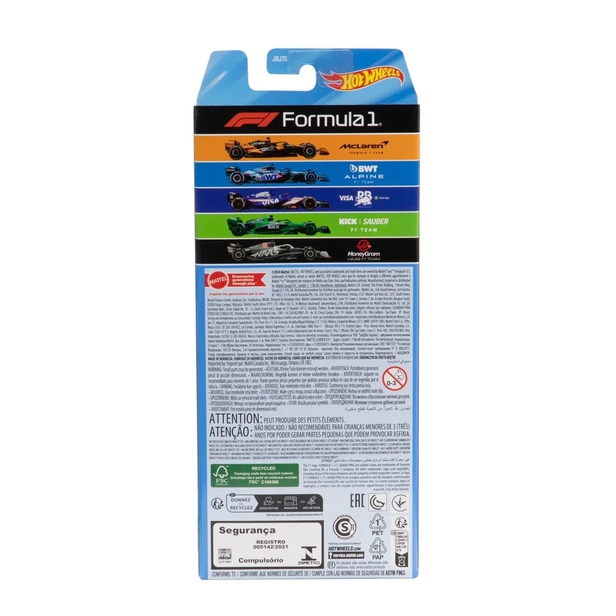 ELŐRENDELÉS - Hot Wheels 5pack Formula 1 cars