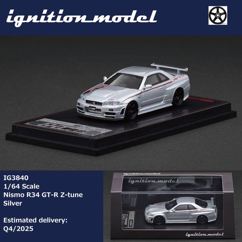 ELŐRENDELÉS - #IG3840 - Nismo R34 GT-R Z-tune, Silver