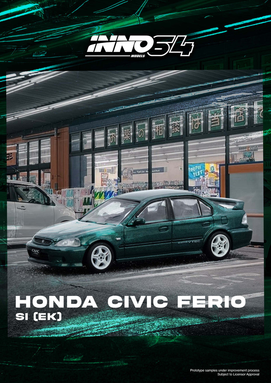 ELŐRENDELÉS - #IN64-EKS-GREEN - Honda Civic Ferio (Si EK), Green