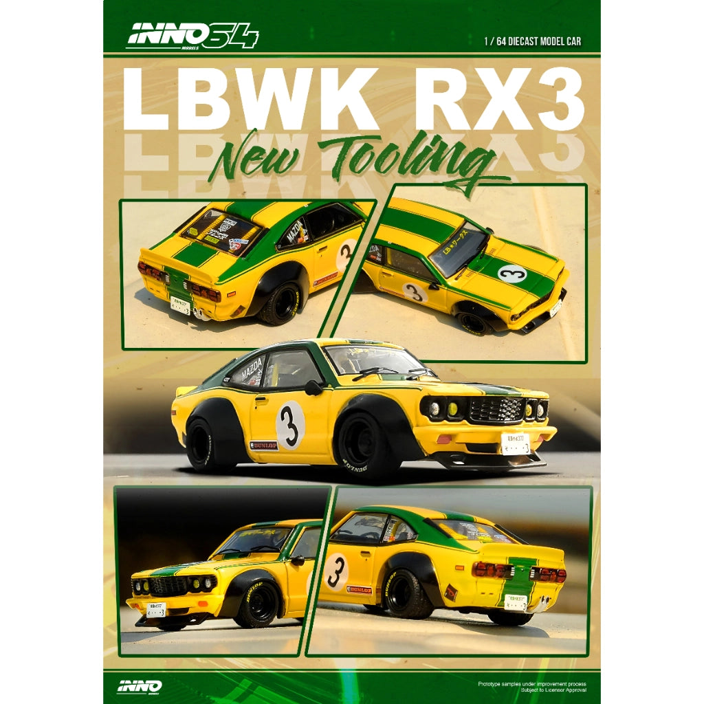 LBWK Mazda RX3 Savanna - yellow/greena