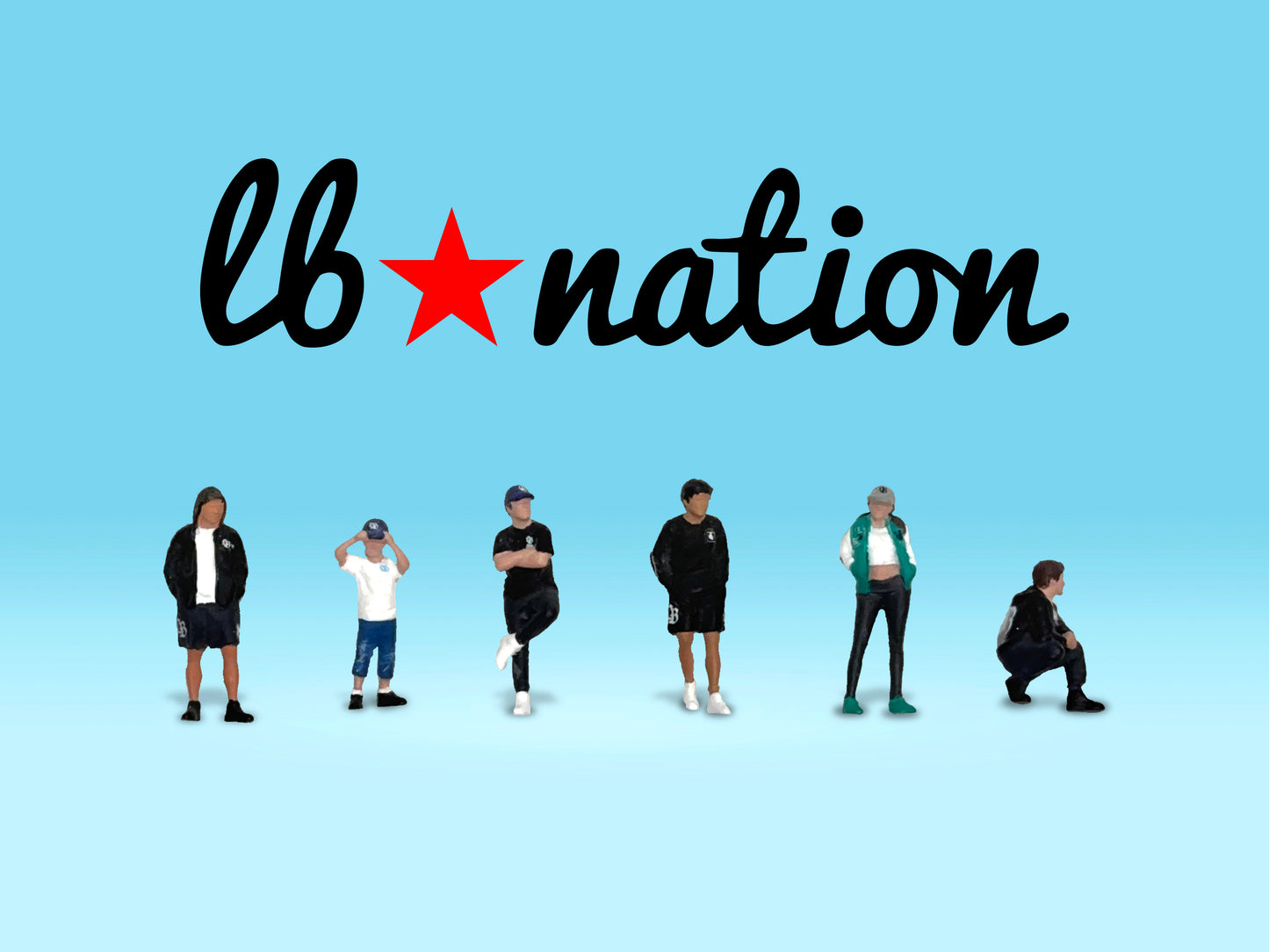 The LB Nation Set of 6 Figures 2024