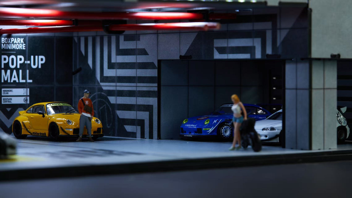 ELŐRENDELÉS - #YC01 - Assembly LED Diorama Basement Garage Series 01, Grey, Orange