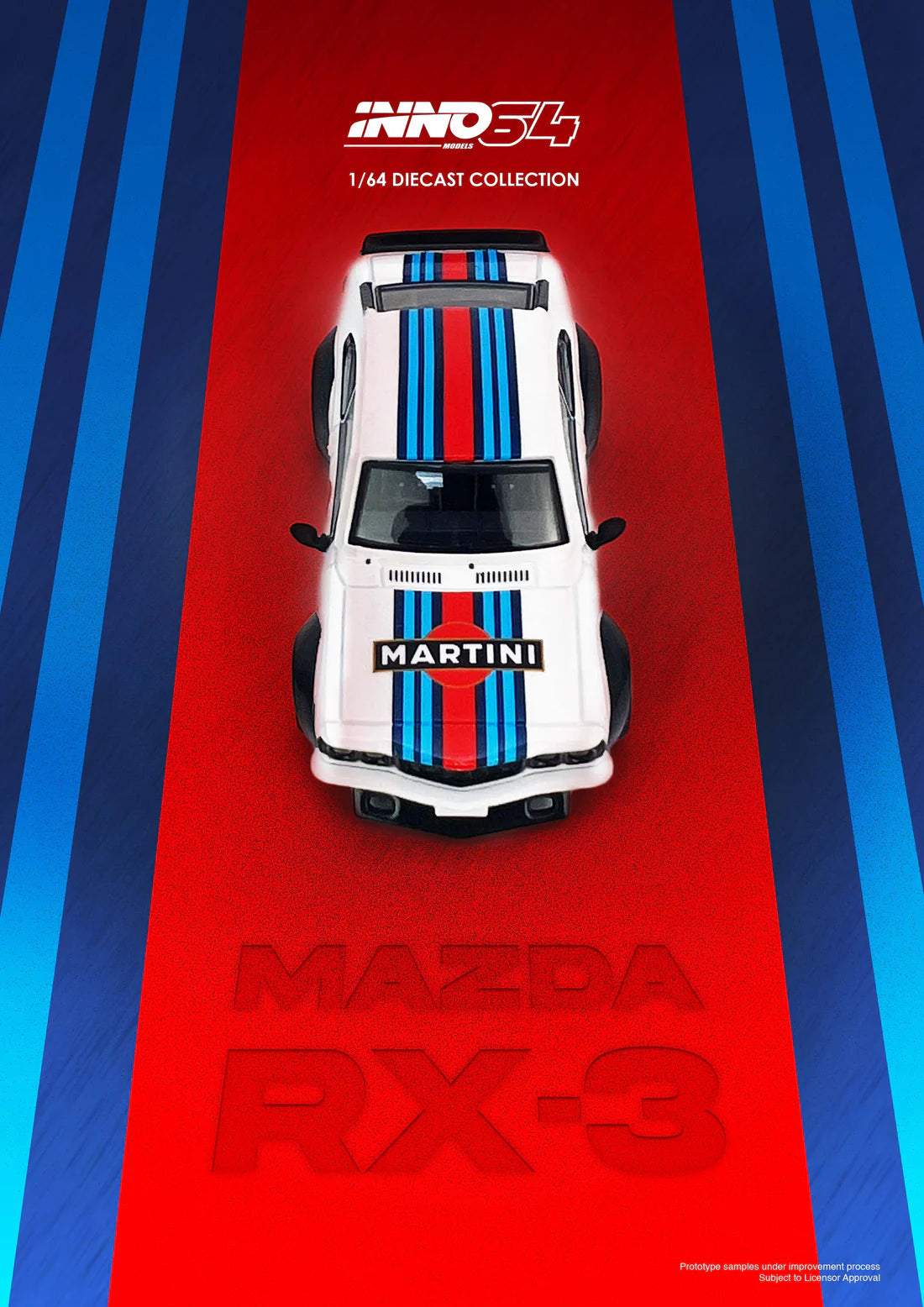 Mazda Savanna RX3 *Martini Racing* Livery, Fehér/Kék/Piros
