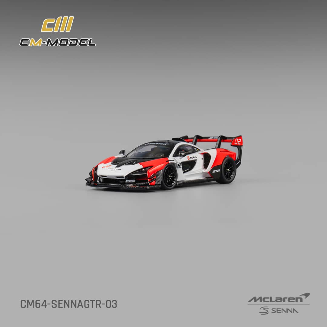 #CM64-SENNAGTR-03 McLaren Senna GTR Fehér-Piros