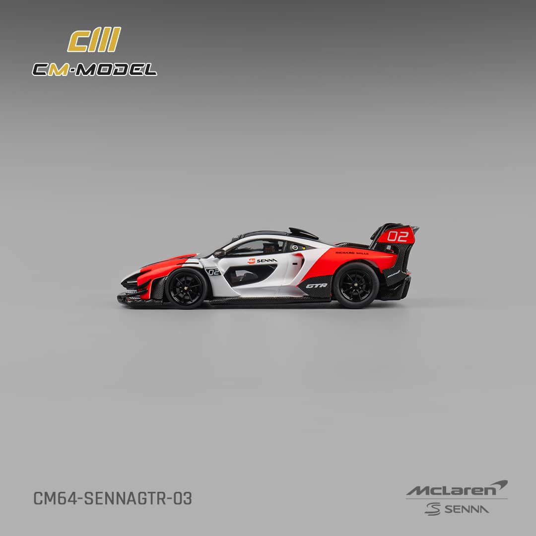 #CM64-SENNAGTR-03 McLaren Senna GTR Fehér-Piros