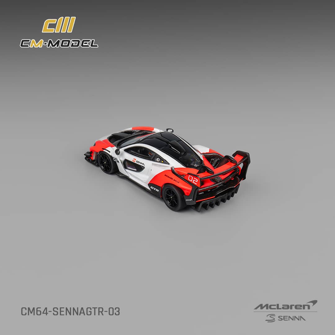 #CM64-SENNAGTR-03 McLaren Senna GTR Fehér-Piros