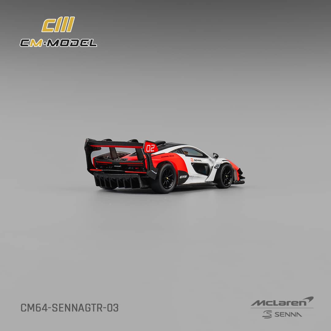 #CM64-SENNAGTR-03 McLaren Senna GTR Fehér-Piros