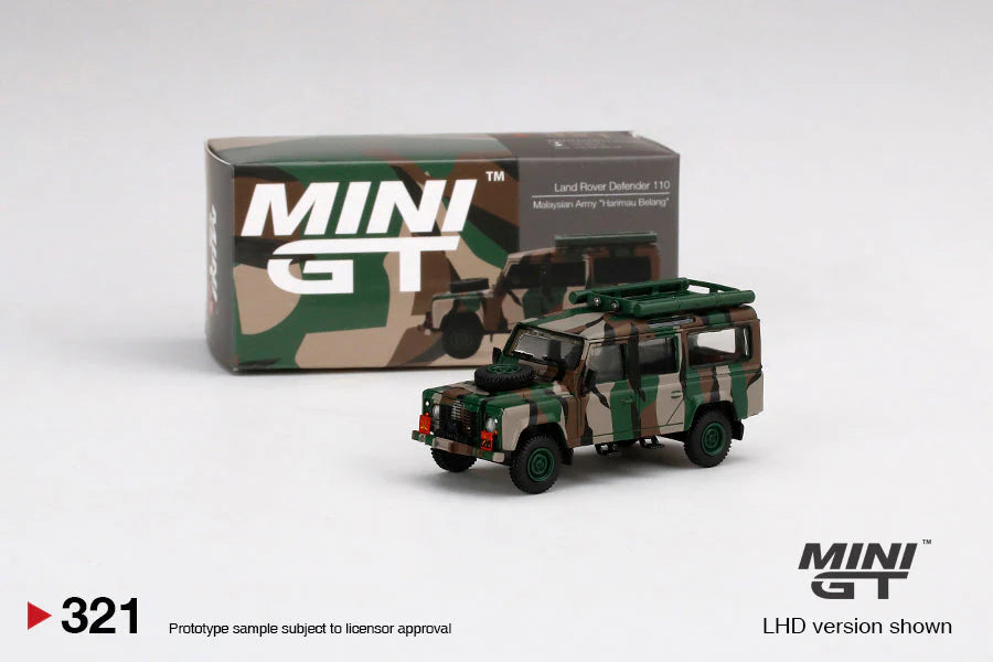 #321 - Malaysia Exclusive Land Rover Defender 110, Green/Grey