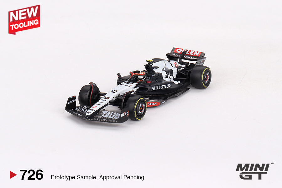 #726 - 2023 Alphatauri F1 AT04 #22 Yuki Tsunoda Australian GP, Blue/White