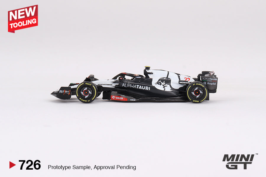#726 - 2023 Alphatauri F1 AT04 #22 Yuki Tsunoda Australian GP, Blue/White