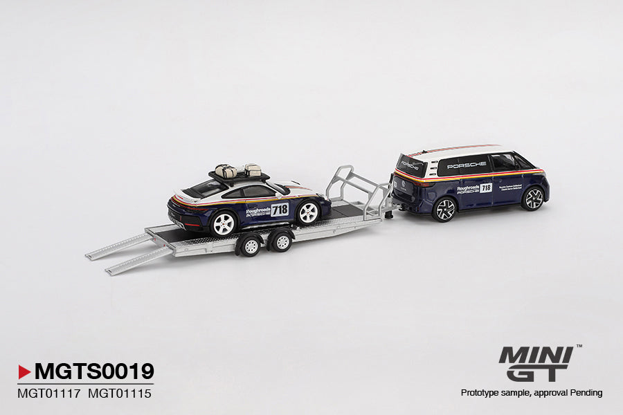 ELŐRENDELÉS - #MGTS0019 - Porsche 911 Dakar #718 / Volkswagen ID. Buzz Porsche Centrum Gelderland Roughroads Set