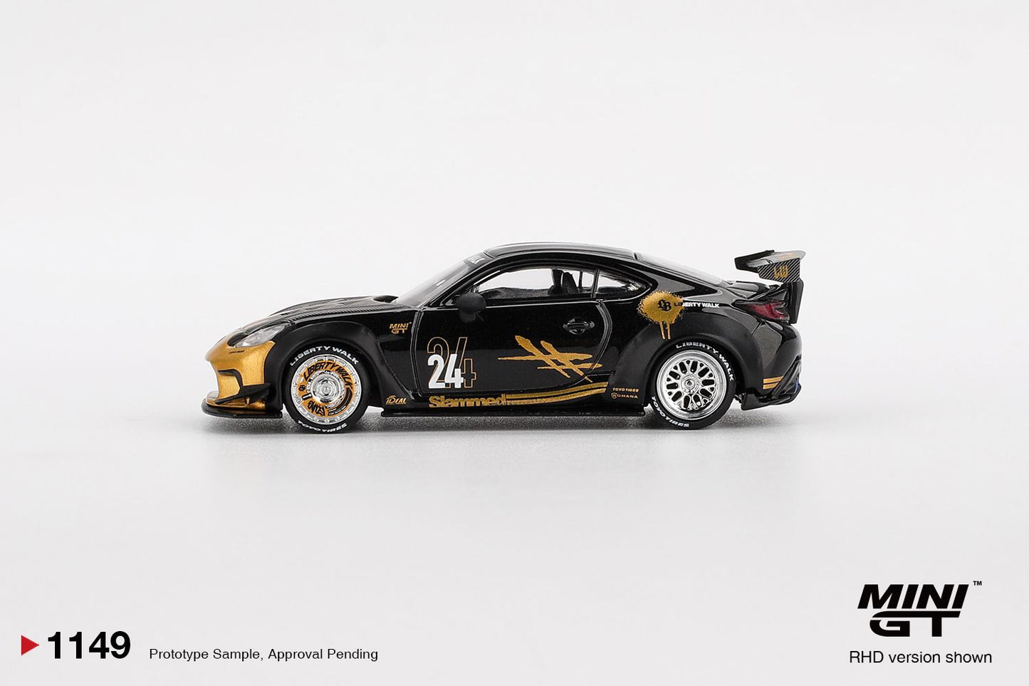ELŐRENDELÉS - #MGT1149-BL - Bliszteres - Toyota GR86 LB Nation, Black/Gold