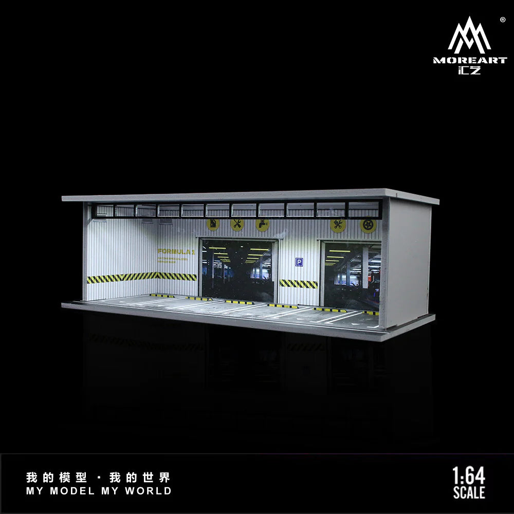 #MO914058 - Car Park Garage Diorama with LED Light- Underground Car Garage