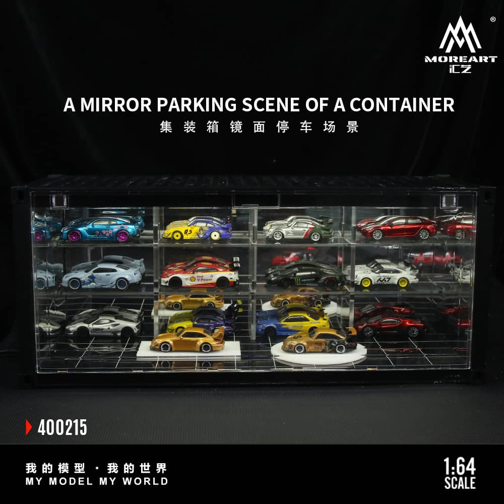 ELŐRENDELÉS - #MO400215 - Assembly Diorama ABS Container with LED Light Mirror Parking Theme