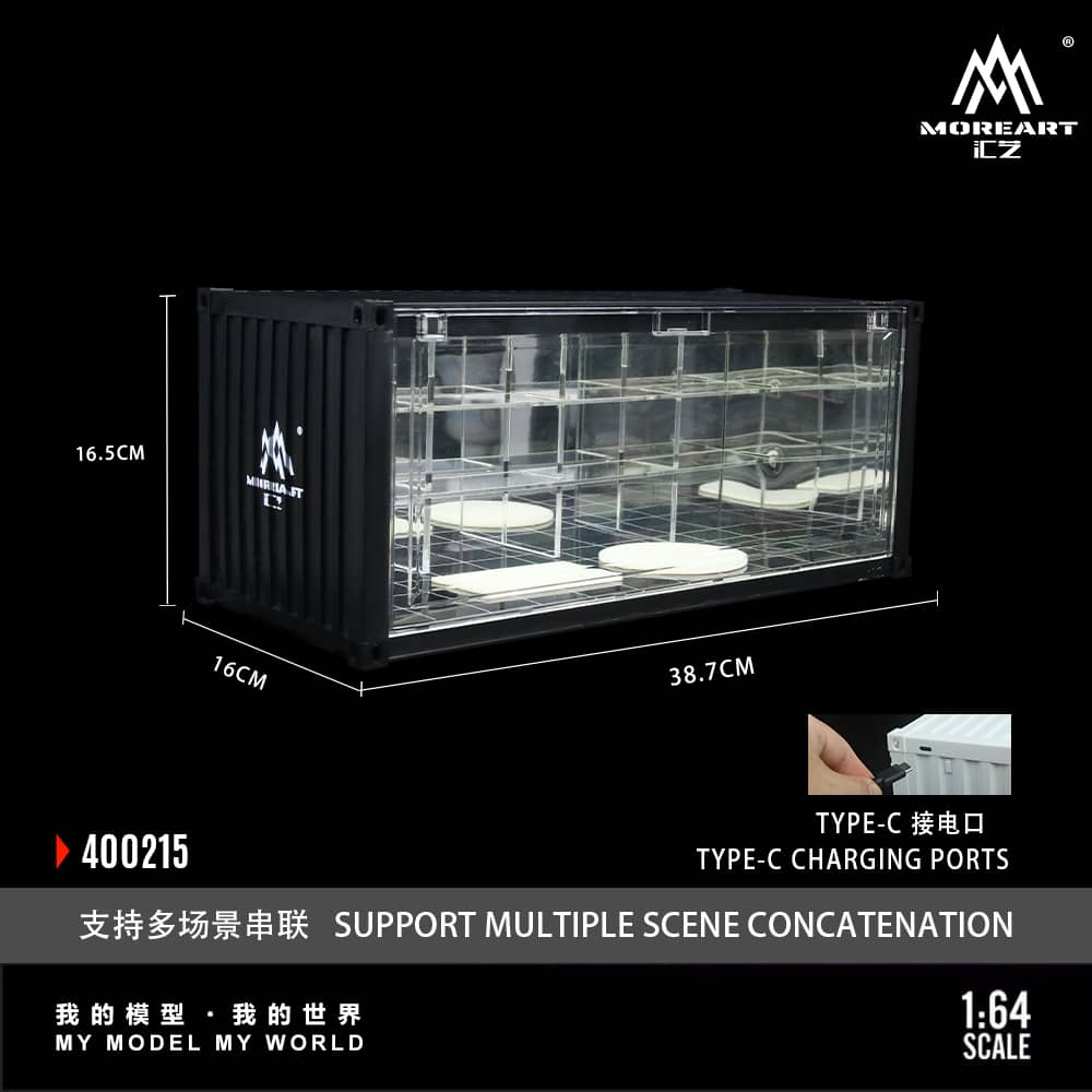 ELŐRENDELÉS - #MO400215 - Assembly Diorama ABS Container with LED Light Mirror Parking Theme