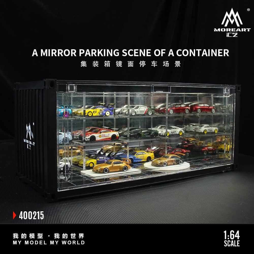 ELŐRENDELÉS - #MO400215 - Assembly Diorama ABS Container with LED Light Mirror Parking Theme