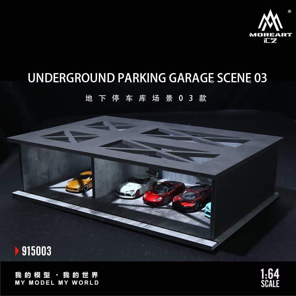 ELŐRENDELÉS - #MO915003 - Assembly Diorama ABS Underground 03 Parking Lot Theme with LED Light