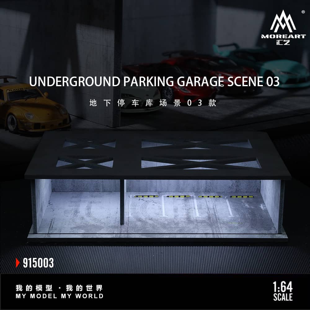 ELŐRENDELÉS - #MO915003 - Assembly Diorama ABS Underground 03 Parking Lot Theme with LED Light