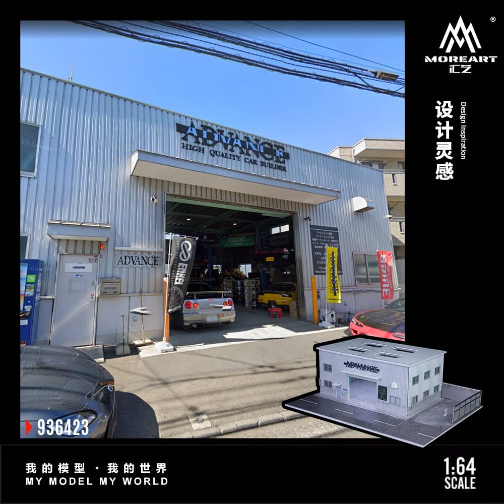 ELŐRENDELÉS - #MO936423 - Assembled Diorama Yokohama Repair Shop