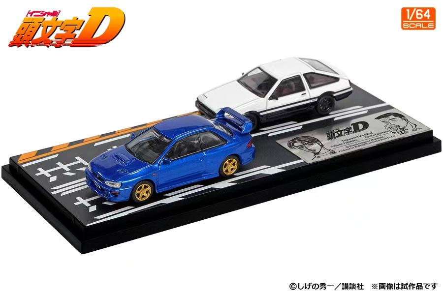 ELŐRENDELÉS - Modelers - Levin AE85 White + Subaru GC8, White/Blue