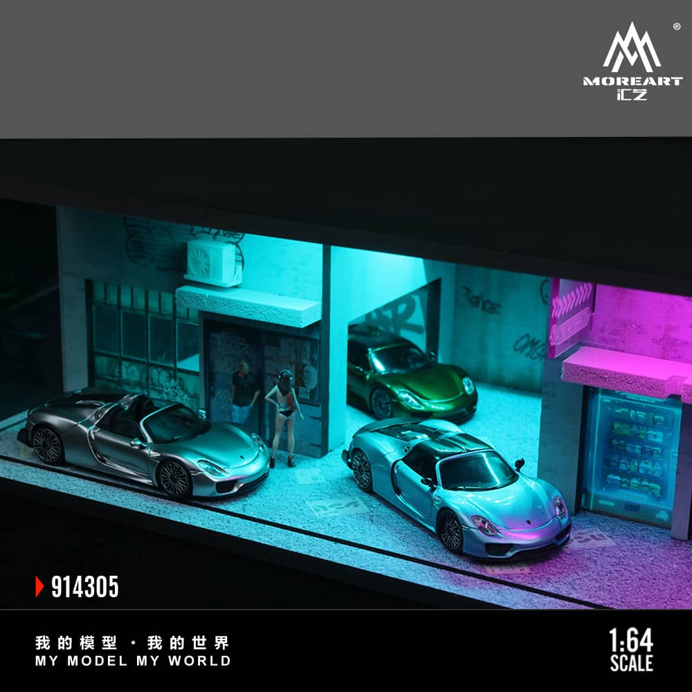 #MO914305 - Assembled Diorama Cyperpunk 03 Theme with LED Light