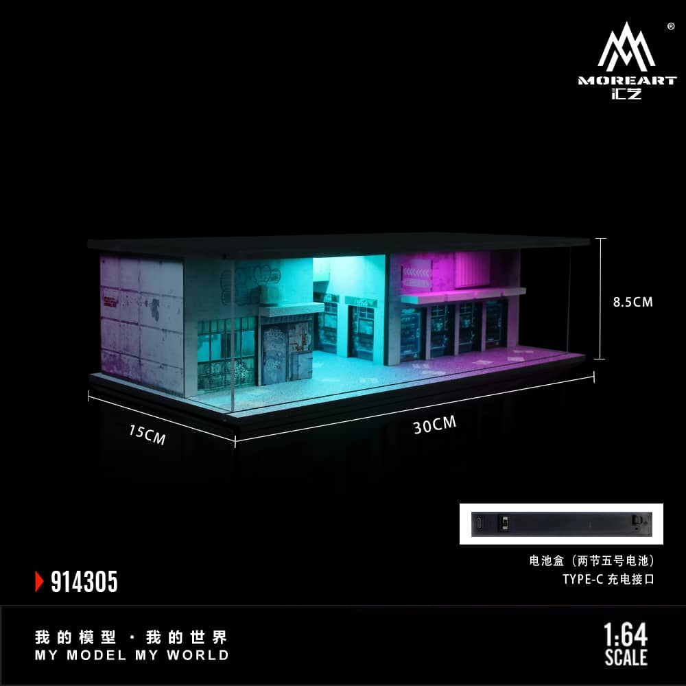 #MO914305 - Assembled Diorama Cyperpunk 03 Theme with LED Light