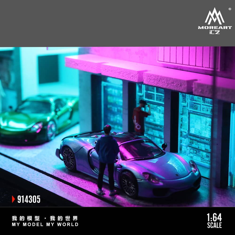 #MO914305 - Assembled Diorama Cyperpunk 03 Theme with LED Light