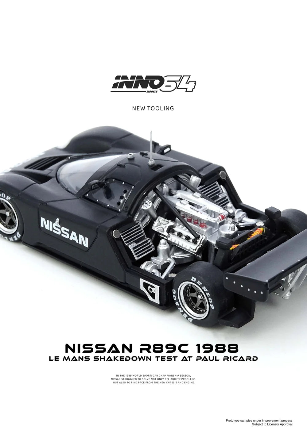 1988 Nissan R8C Le Mans Shakedown Test At Paul Ricard, Fekete