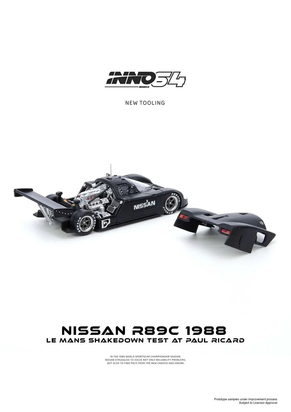 1988 Nissan R8C Le Mans Shakedown Test At Paul Ricard, Fekete