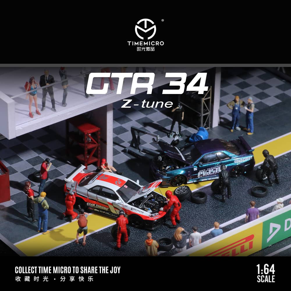 Time Micro - Nissan Skyline GT-R GT-R R34 Nismo Z-Tune Metál/Lila