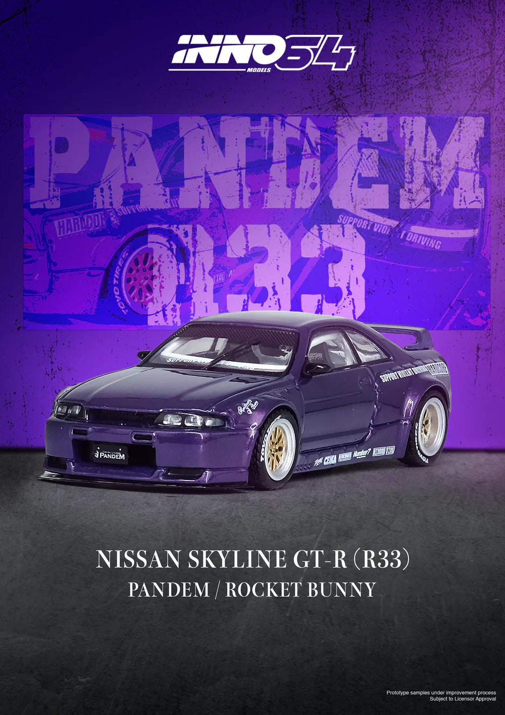 Nissan Skyline GT-R (R33) *Pandem Rocket Bunny*, Lila
