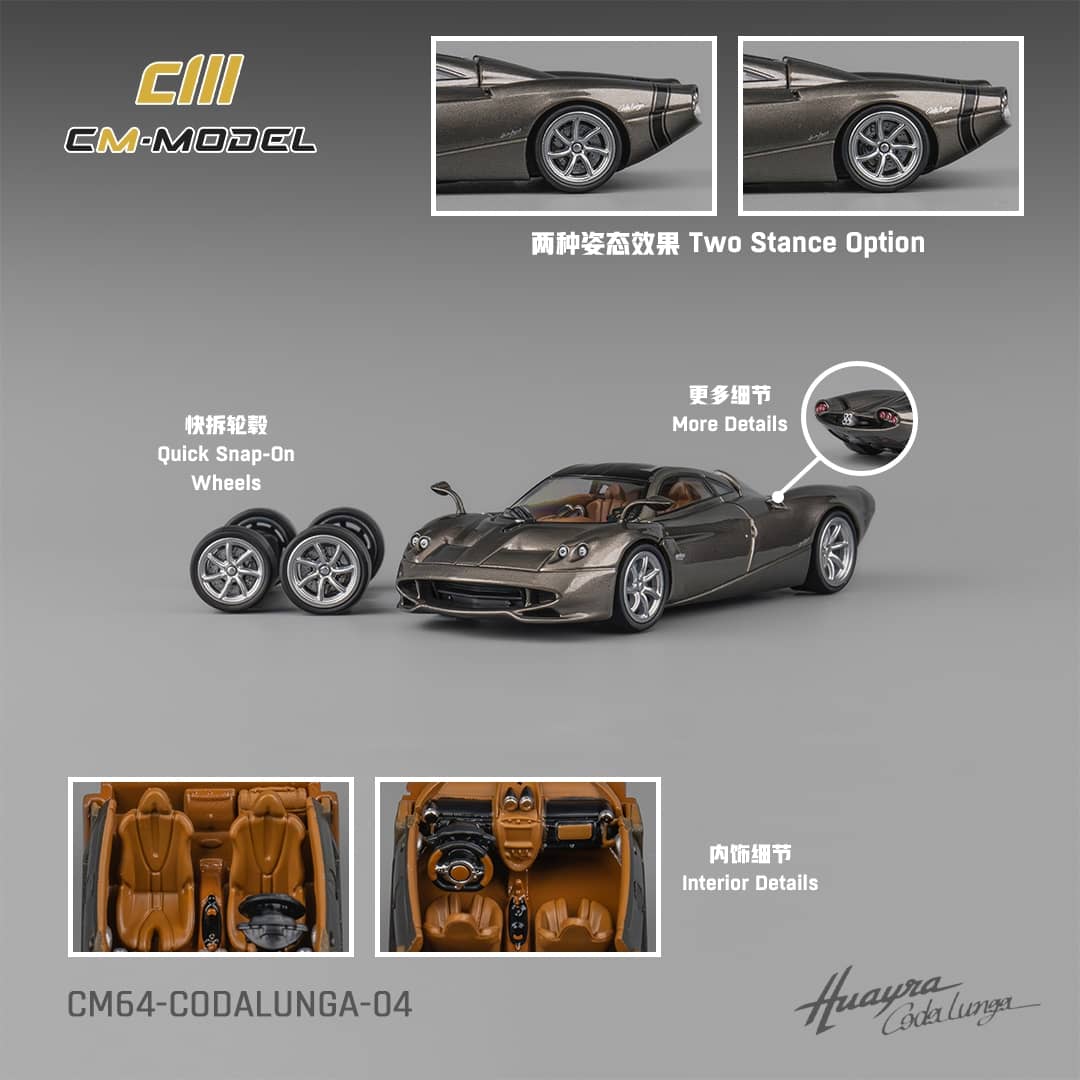 #CM64-CODALUNGA-04 - Pagani Codalunga Metalsilver