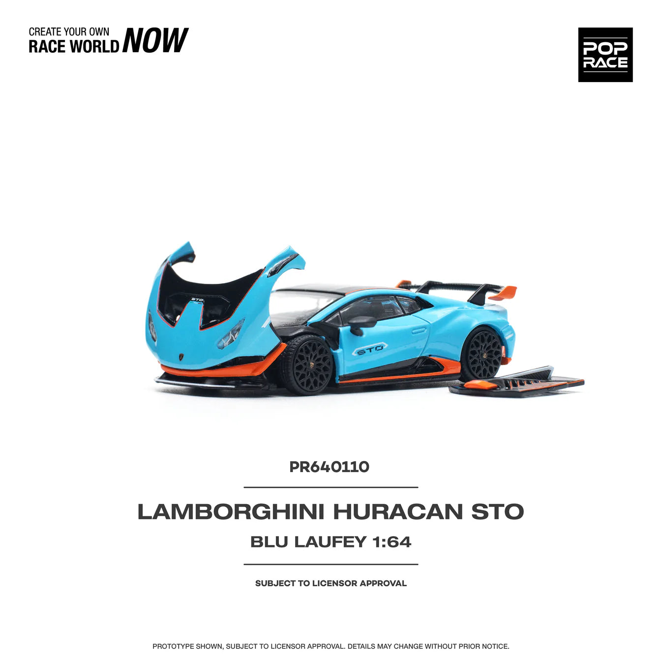 Lamborghini Huracan STO, Blu Laufey/Arancio Xanto