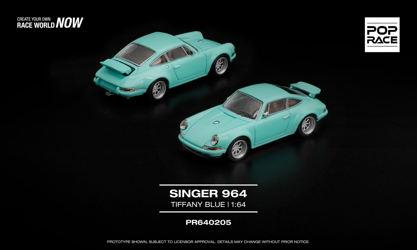 ELŐRENDELÉS - #PR640205 - Porsche Singer 964, Tiffany Blue