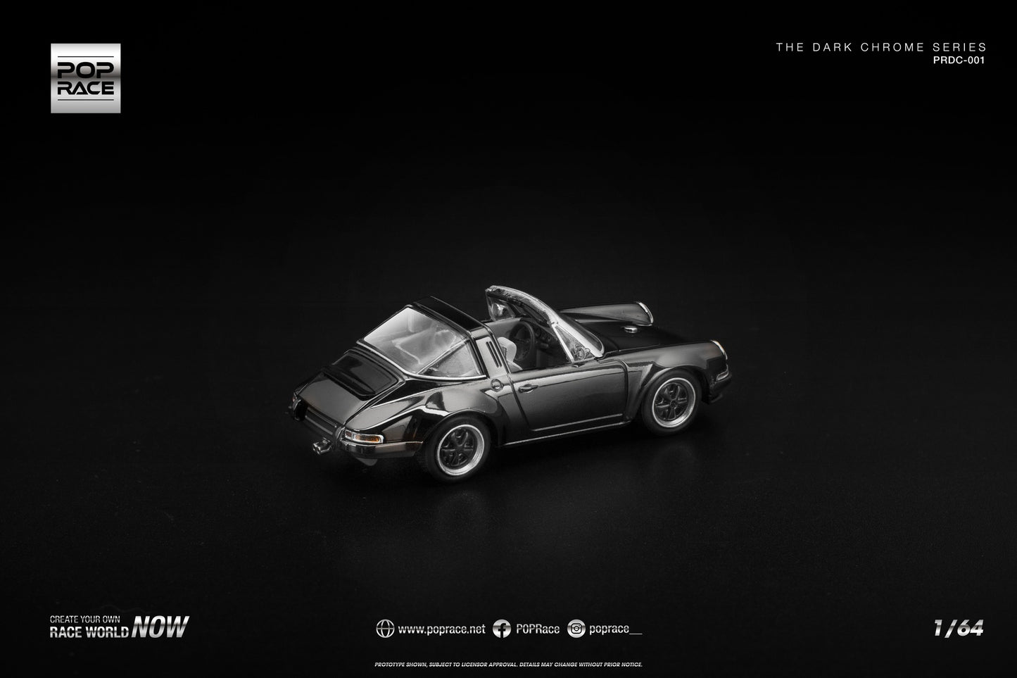 ELŐRENDELÉS - #PRDC001 - Singer Targa, Dark Chrome