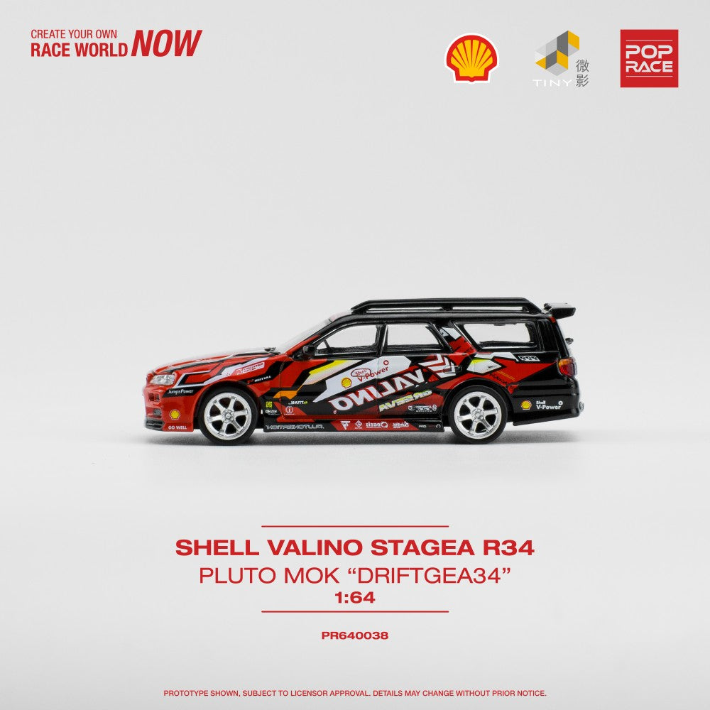 Nissan Stagea R34 "Valino Special" Pluto Driftgea34 fekete/piros